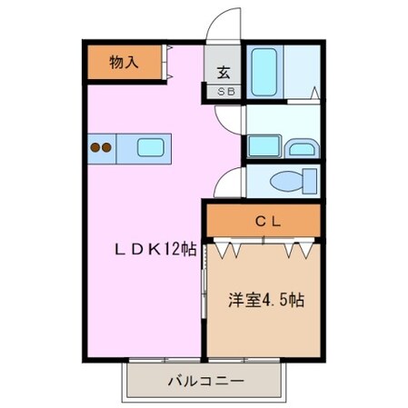 南日永駅 徒歩7分 1階の物件間取画像